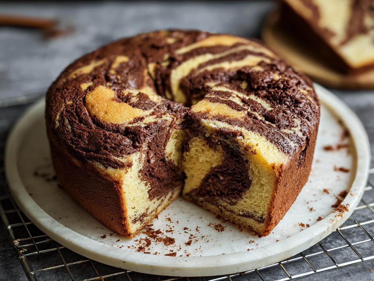 Perfect Marble Cake: 1 Secret Swirl Method - Marble Cake - additional detail