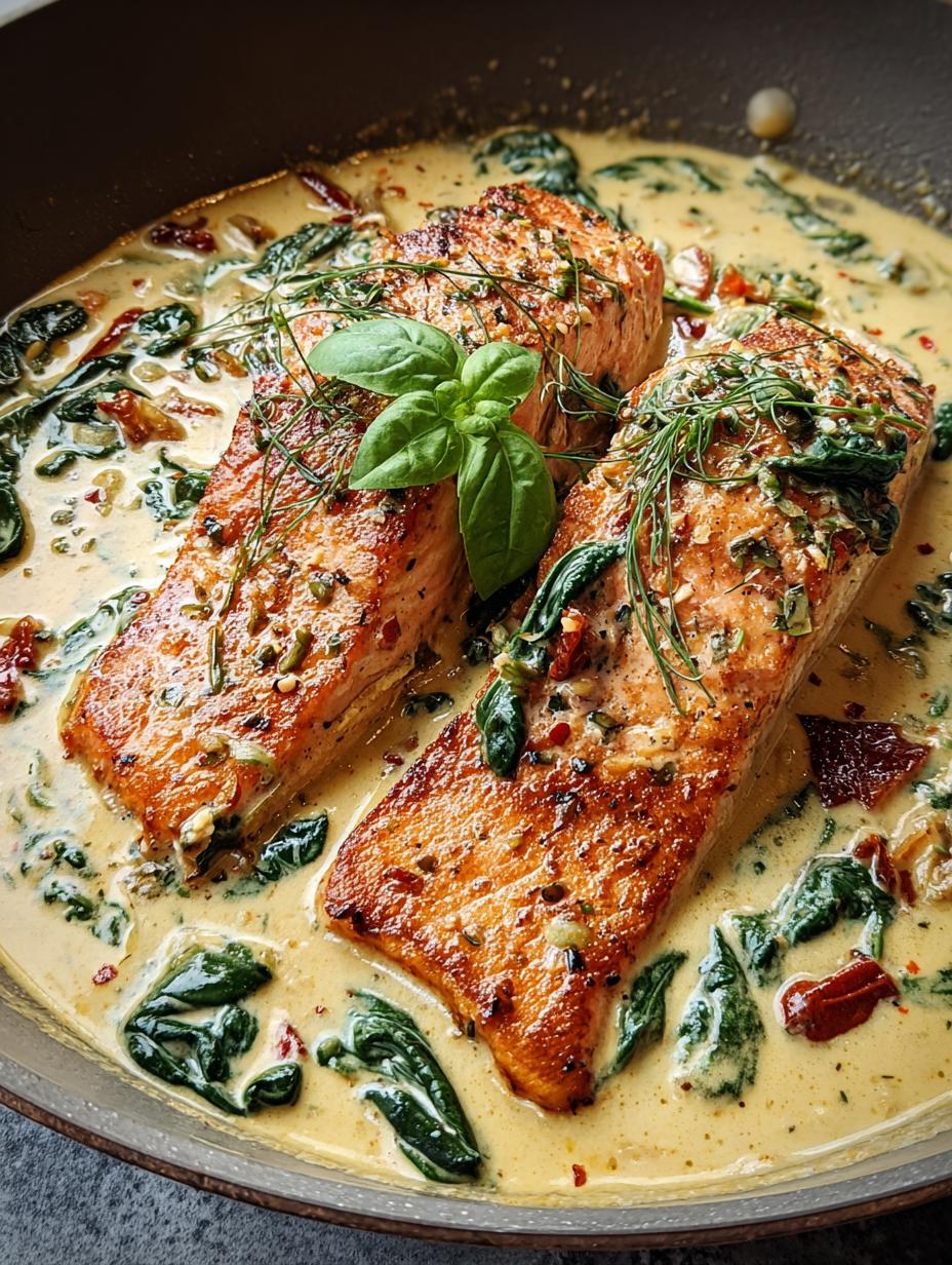 Marry Salmon: 1 Luscious Skillet Recipe You'll Love 5 Marry Salmon: 1 Luscious Skillet Recipe You'll Love - Marry Salmon - additional detail