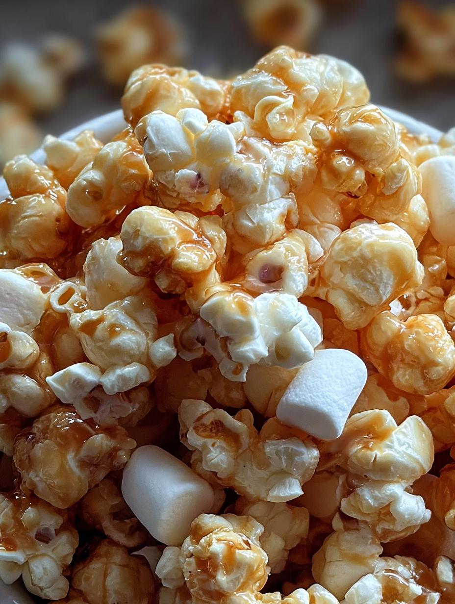 Marshmallow Caramel Corn For