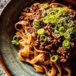 Mongolian Ground Beef Noodles