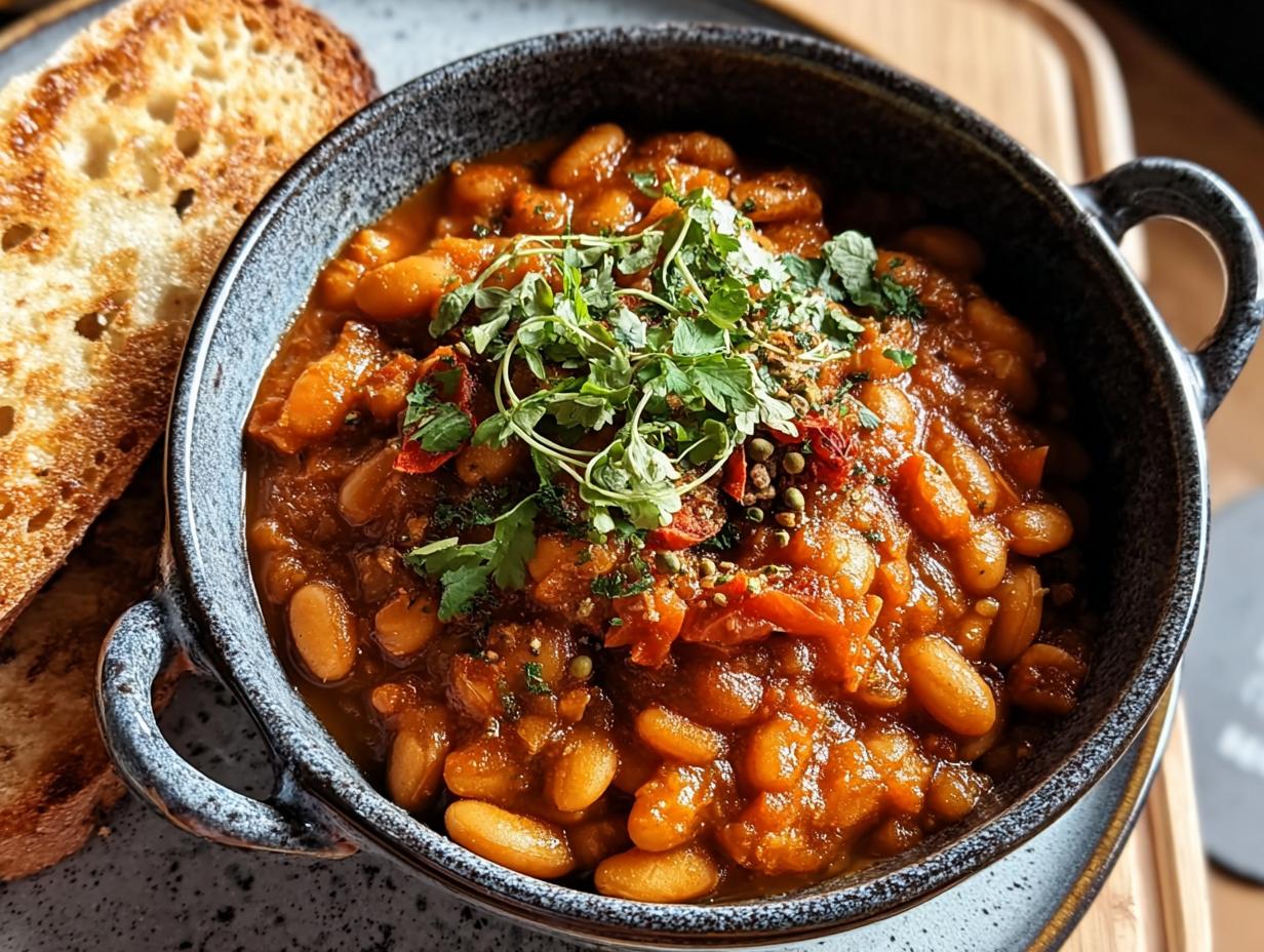 Moroccan Stewed White Beans