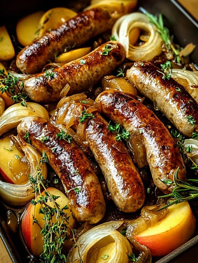 Oven Braised Beer Brats