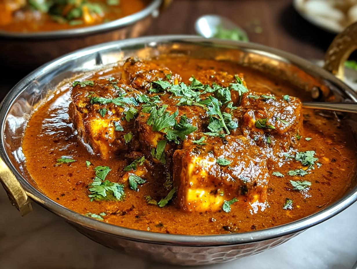 Paneer Musallam: Delicious Mughlai Gravy Recipe - Close-up of paneer cubes in gravy