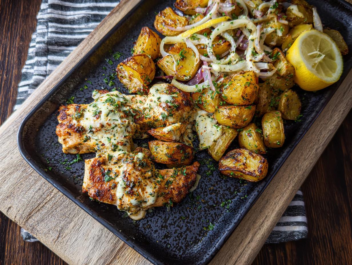 Parmesan Chicken Potatoes: 1 Amazing Sheet Pan Dinner - Parmesan Chicken Potatoes - main visual representation