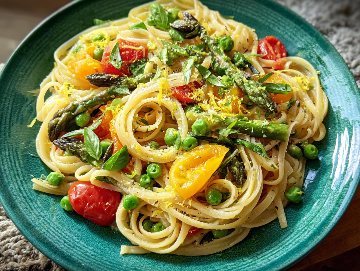 Pasta Primavera: 7 Fresh Veggies, 1 Amazing Meal - Ingredients for Pasta Primavera laid out