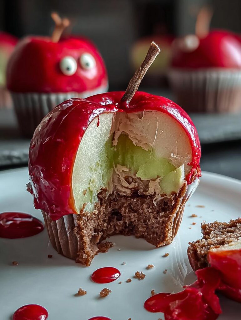 Poison Apple Cupcakes
