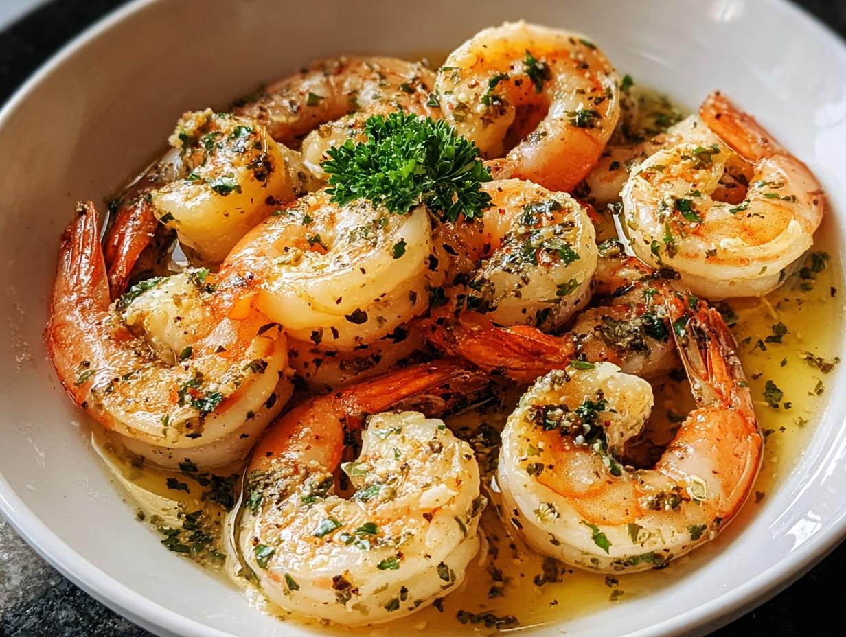 Prosecco Butter Poached Shrimp - ingredients laid out before cooking