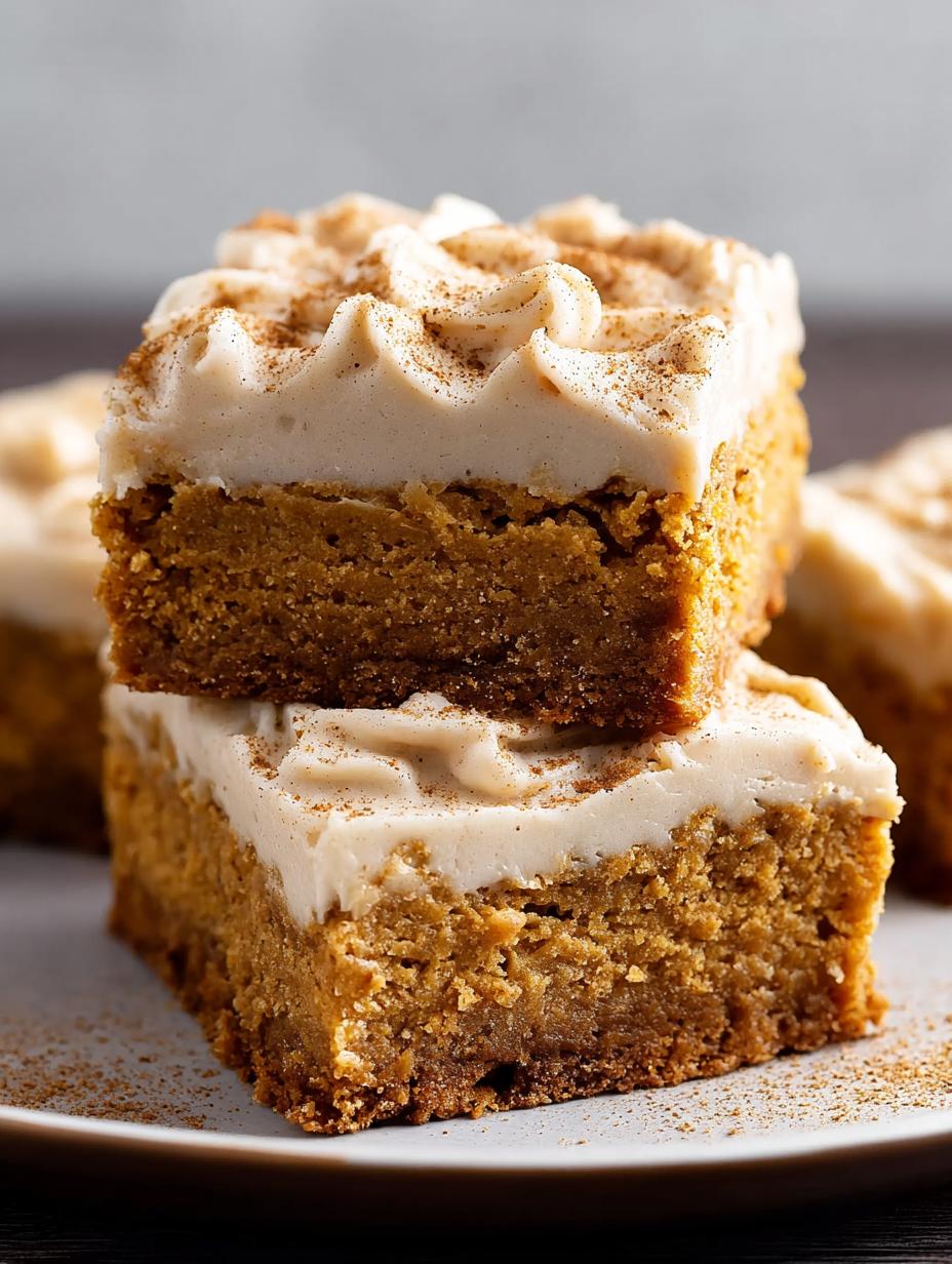 Pumpkin Bars Brown Sugar: Deliciously moist and flavorful bars with rich brown sugar frosting