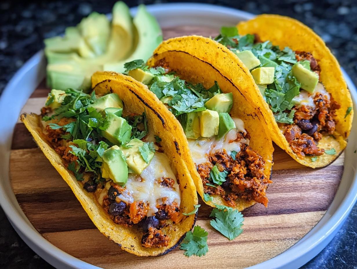 Pumpkin Black Bean Tacos: 10-Minute Gourmet Meal - Pumpkin Black Bean Tacos - additional detail