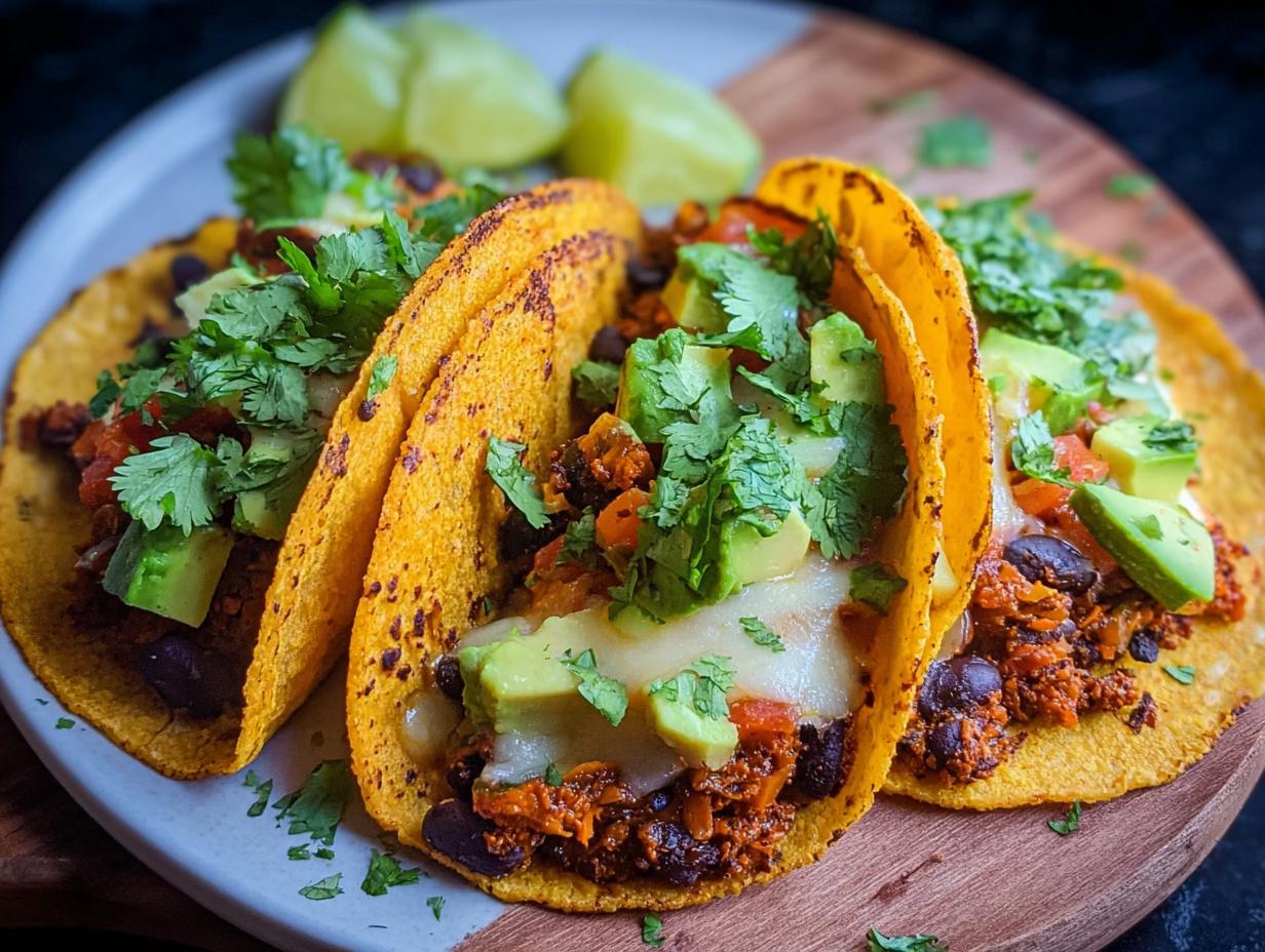 Pumpkin Black Bean Tacos