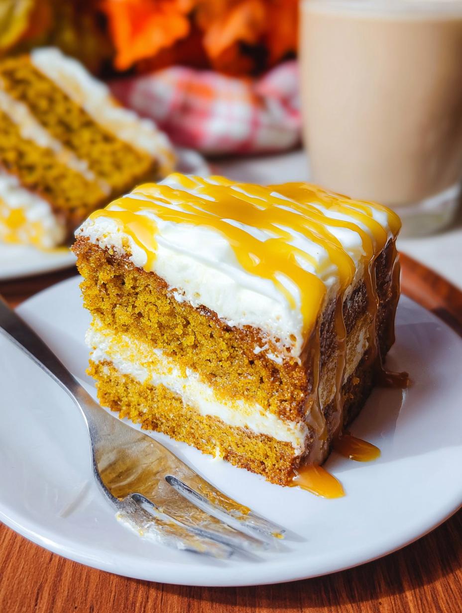Amazing 1-Bowl Pumpkin Caramel Cake - Pumpkin Caramel Cake - main visual representation