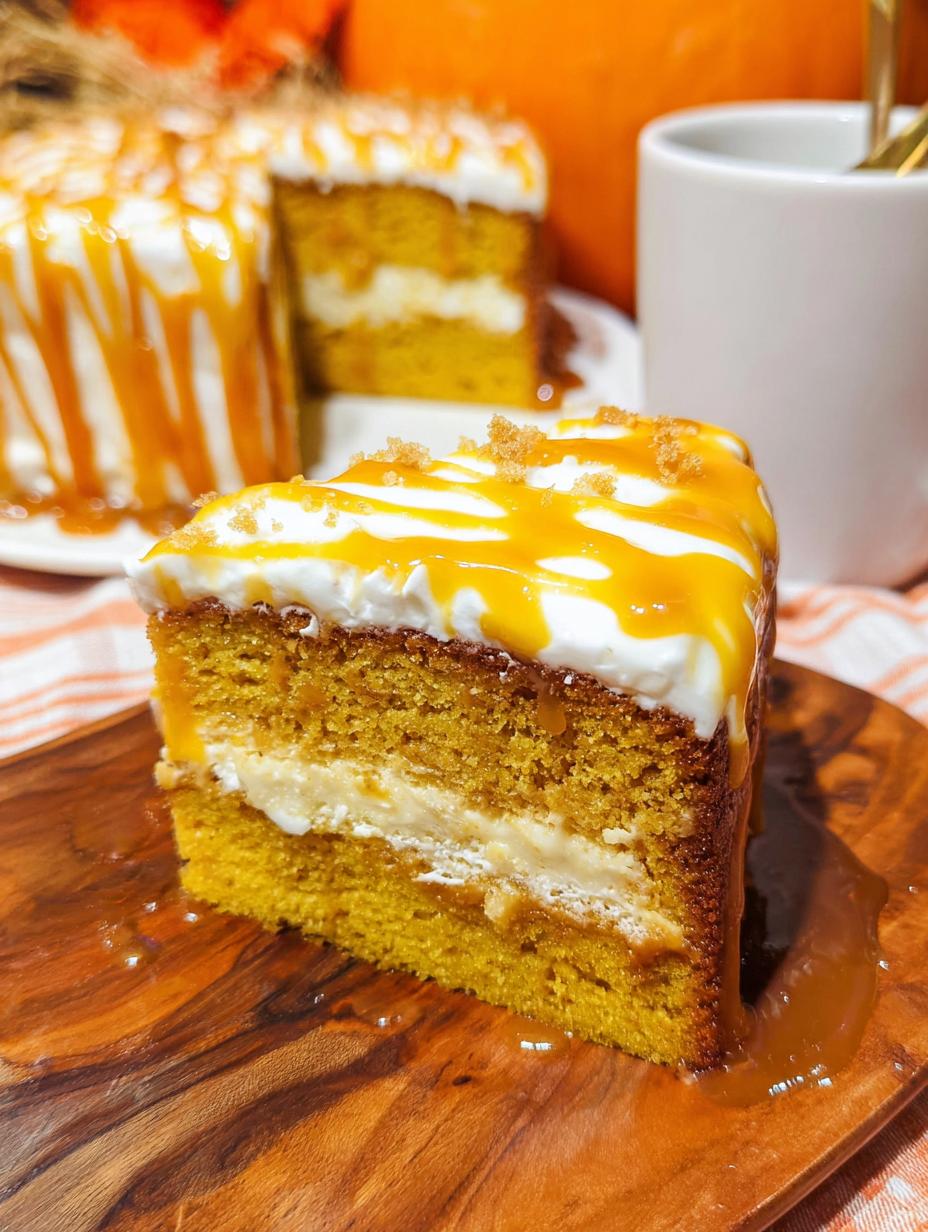 Amazing 1-Bowl Pumpkin Caramel Cake - Pumpkin Caramel Cake - additional detail