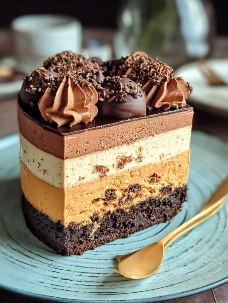 Pumpkin Chocolate Mousse Cake