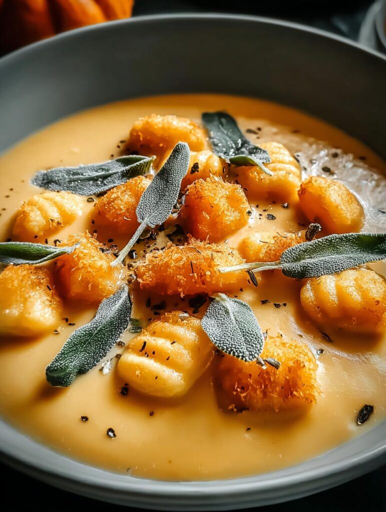 Pumpkin Gnocchi Soup