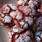 Red Velvet Crinkle Cookies