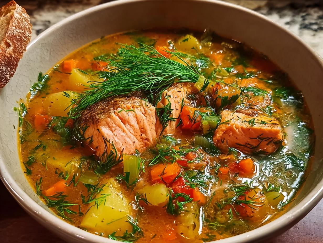 Quick Salmon Soup Dinner: Speedy & Savory Delight 5 Quick Salmon Soup Dinner: Speedy & Savory Delight - Salmon Soup Dinner - main visual representation