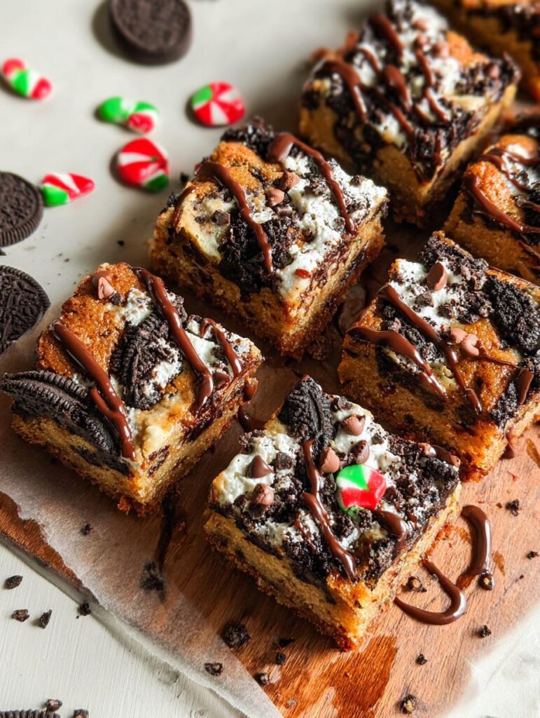 Santa Cookie Bars