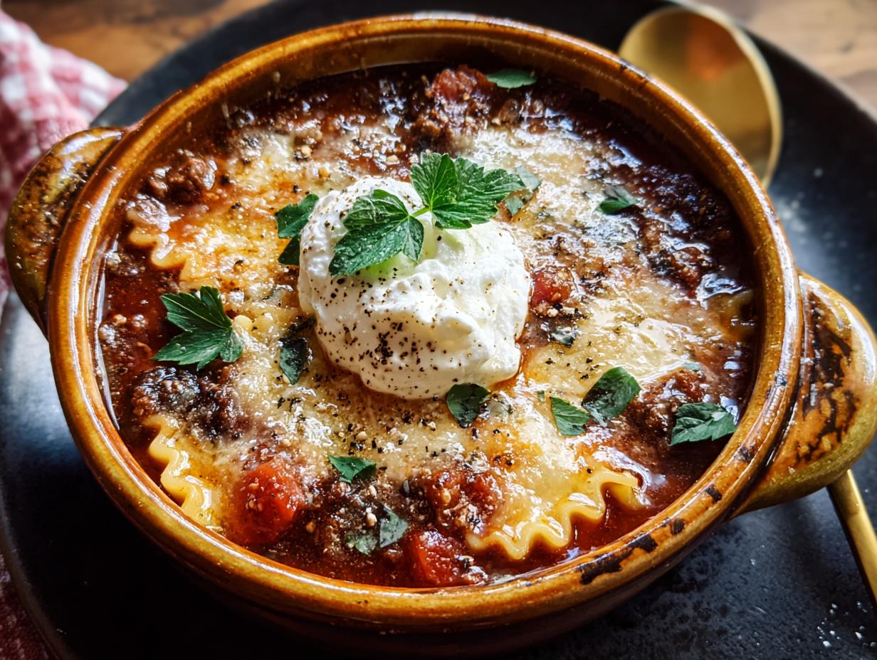 Hearty Slow Cooker Lasagna Soup Perfection - Slow Cooker Lasagna Soup - main visual representation
