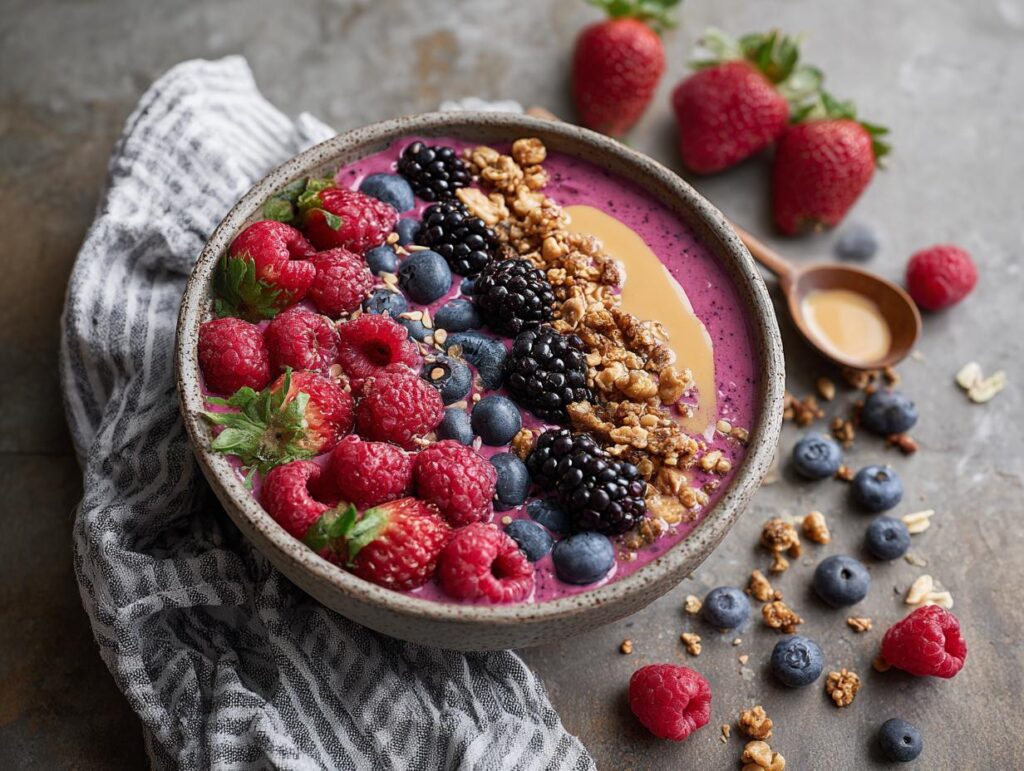 Smoothie Bowl Berries Granola