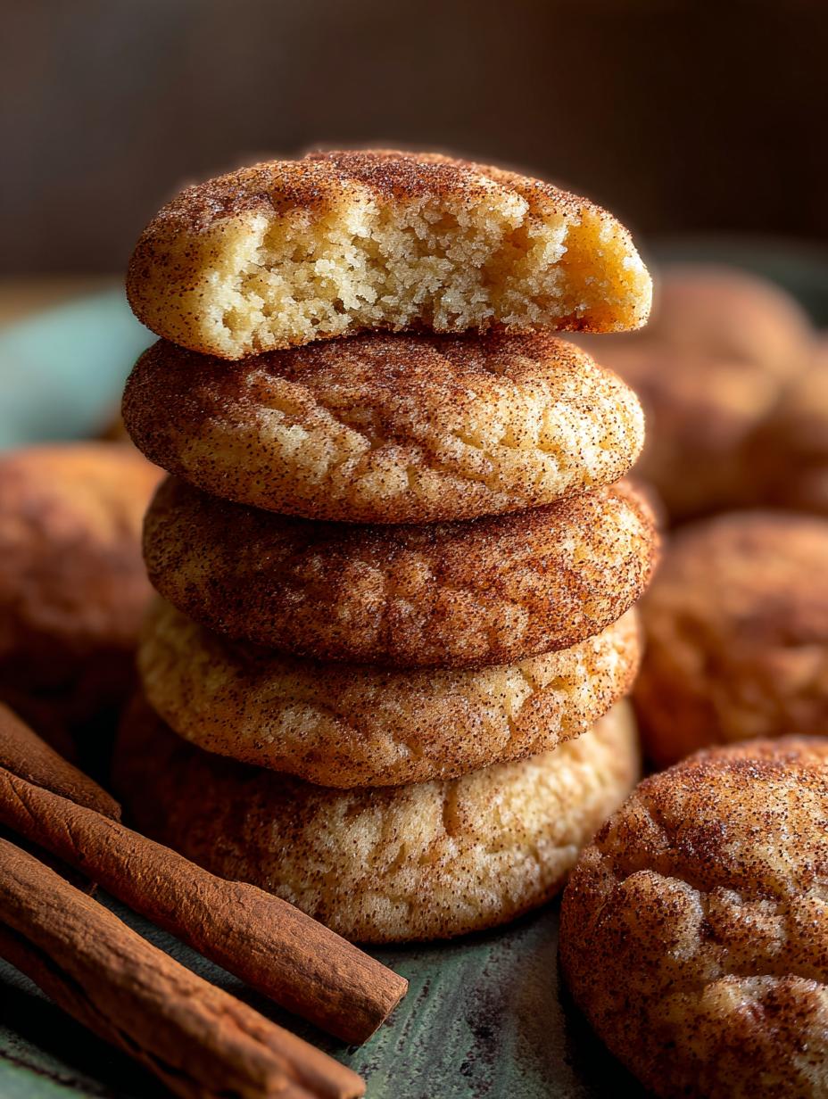 Mixing dough for soft and chewy snickerdoodle cookies
