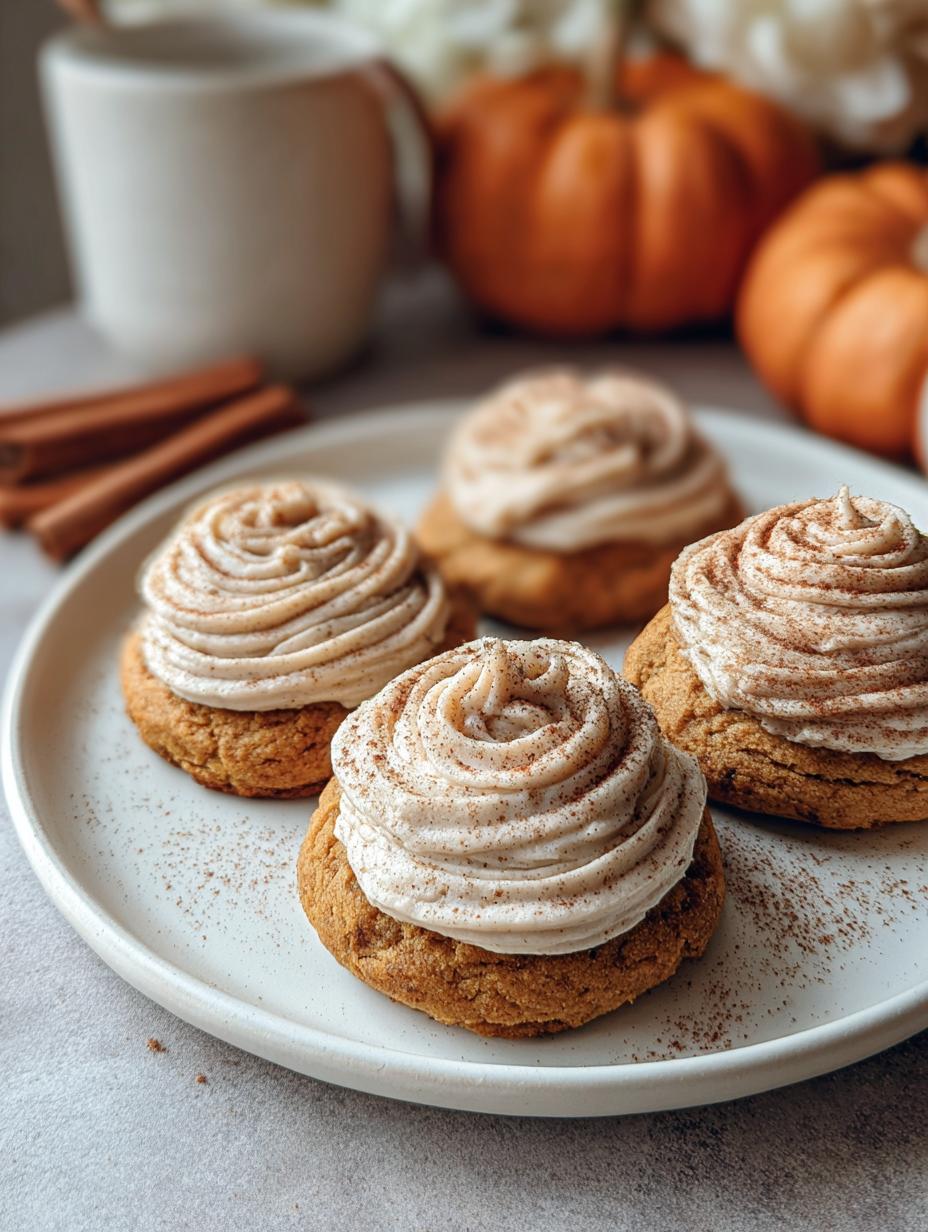 Soft Pumpkin Cookies Cinnamon