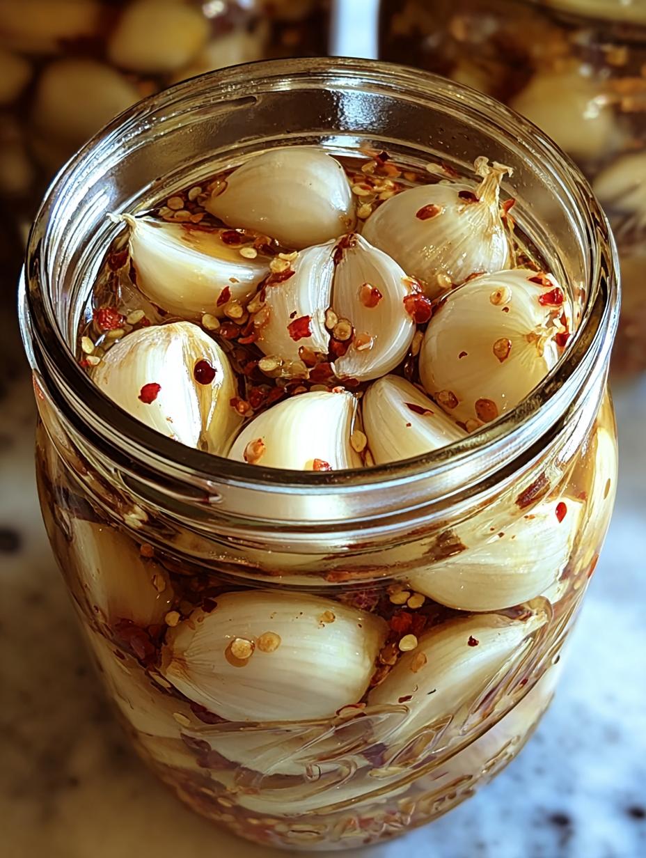 Amazing Spicy Pickled Garlic: 48-Hour Flavor 7 Amazing Spicy Pickled Garlic: 48-Hour Flavor - Spicy Picked Garlic - additional detail