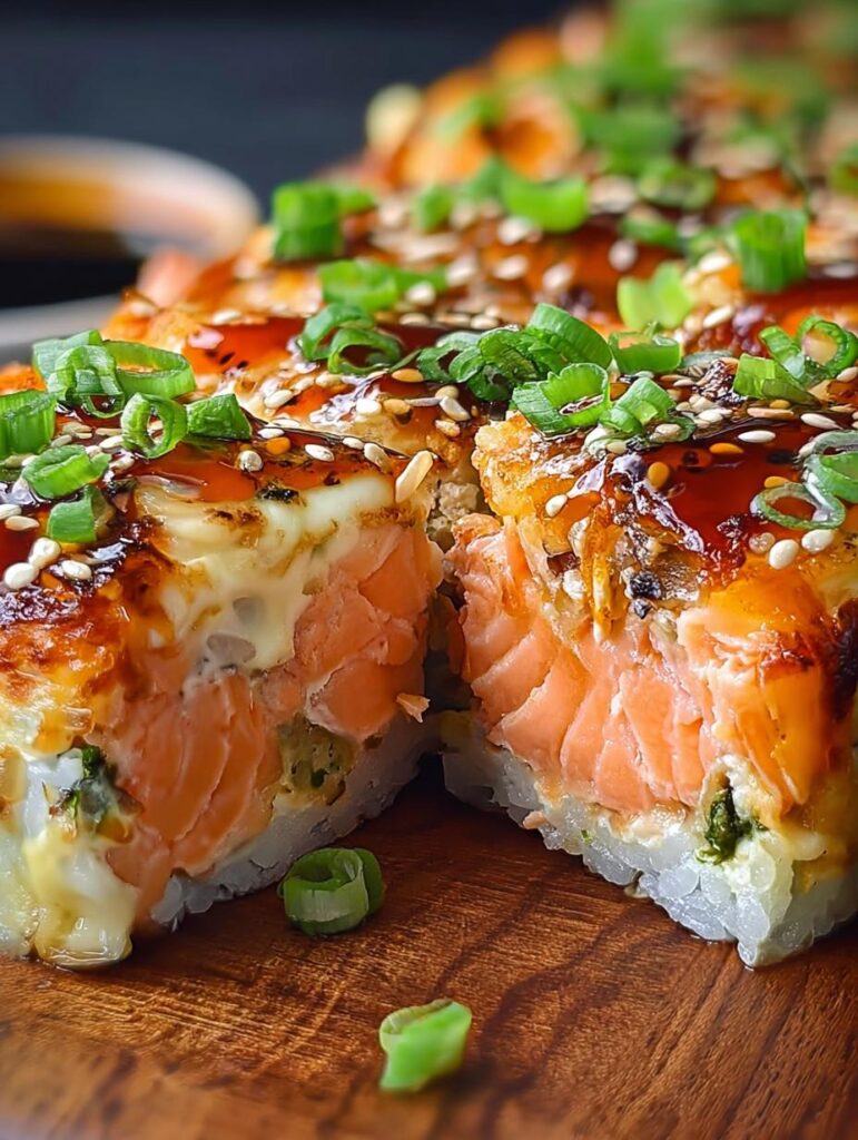 Spicy Salmon Sushi Bake
