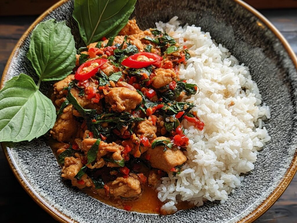 Spicy Thai Basil Chicken