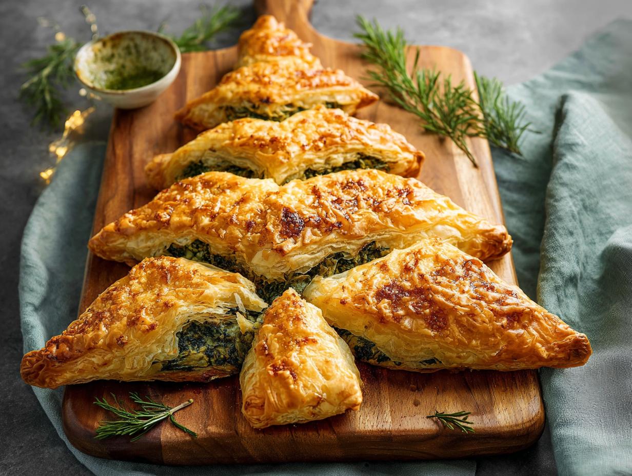 Spinach Puff Pastry Christmas