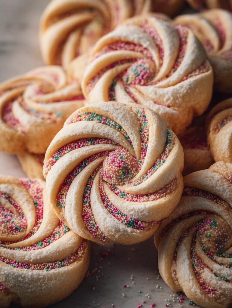Spring Pinwheel Cookies Buttery