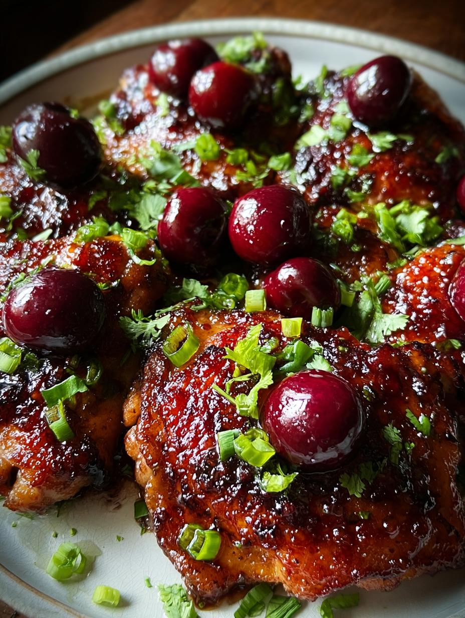 Sticky Cherry Chicken Thighs: Amazing 1-Hour Meal - Sticky Cherry Chicken Thighs - additional detail