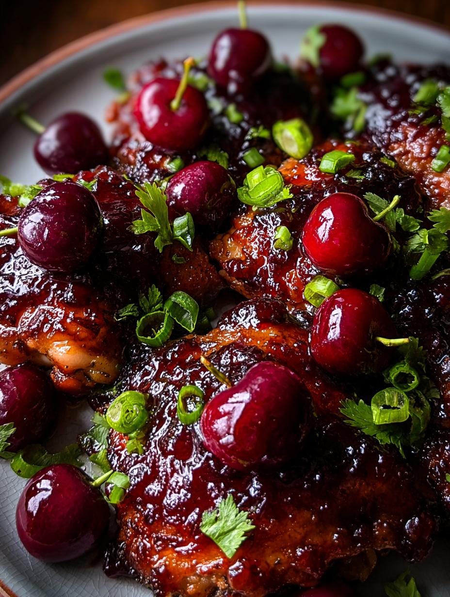 Sticky Cherry Chicken Thighs: Amazing 1-Hour Meal - Sticky Cherry Chicken Thighs - main visual representation