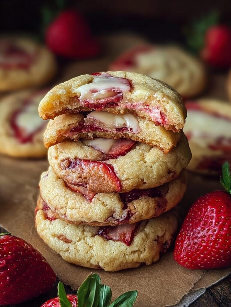Strawberry Cheesecake Cookies Dessert
