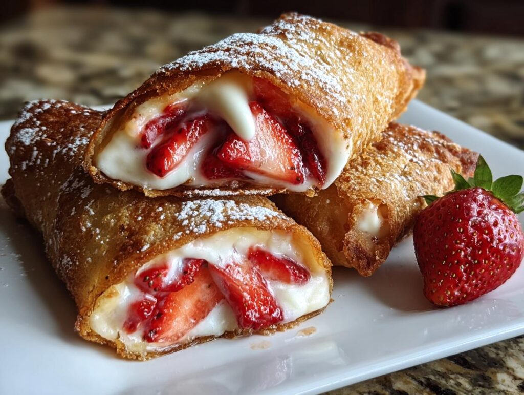 Strawberry Cheesecake Eggroll
