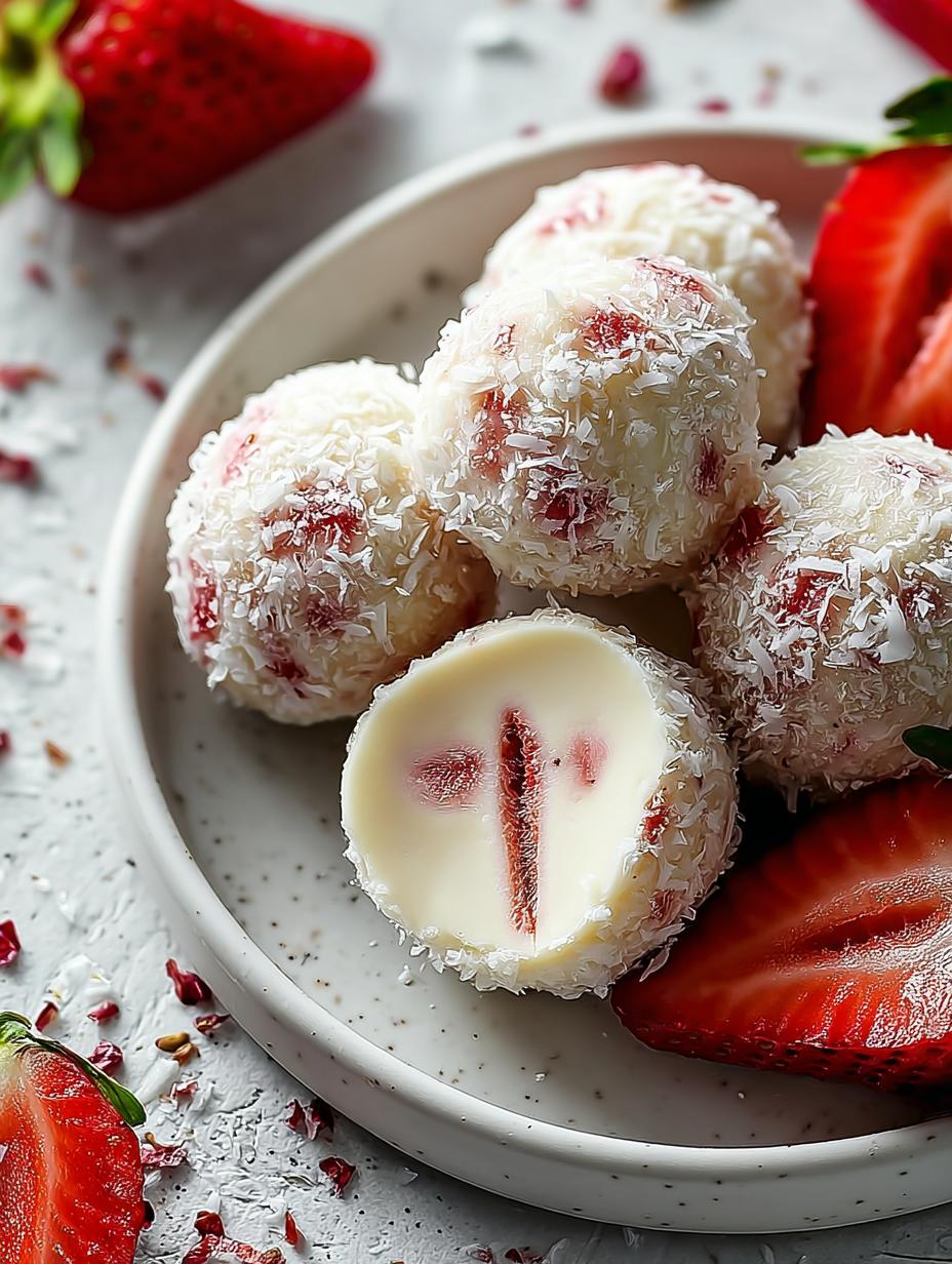 Perfect Strawberry Cheesecake Protein Balls Recipe - Strawberry Cheesecake Protein Balls - additional detail