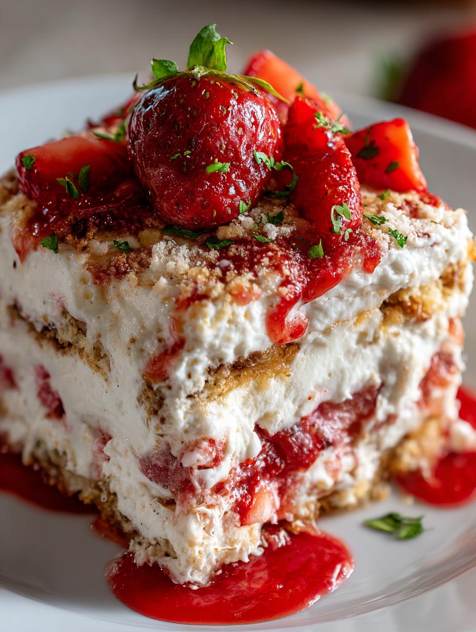 Strawberry Lasagna Bake Layered: Easy 1 recipe 5 Strawberry Lasagna Bake Layered: Easy 1 recipe - Strawberry Lasagna Bake Layered - main visual representation