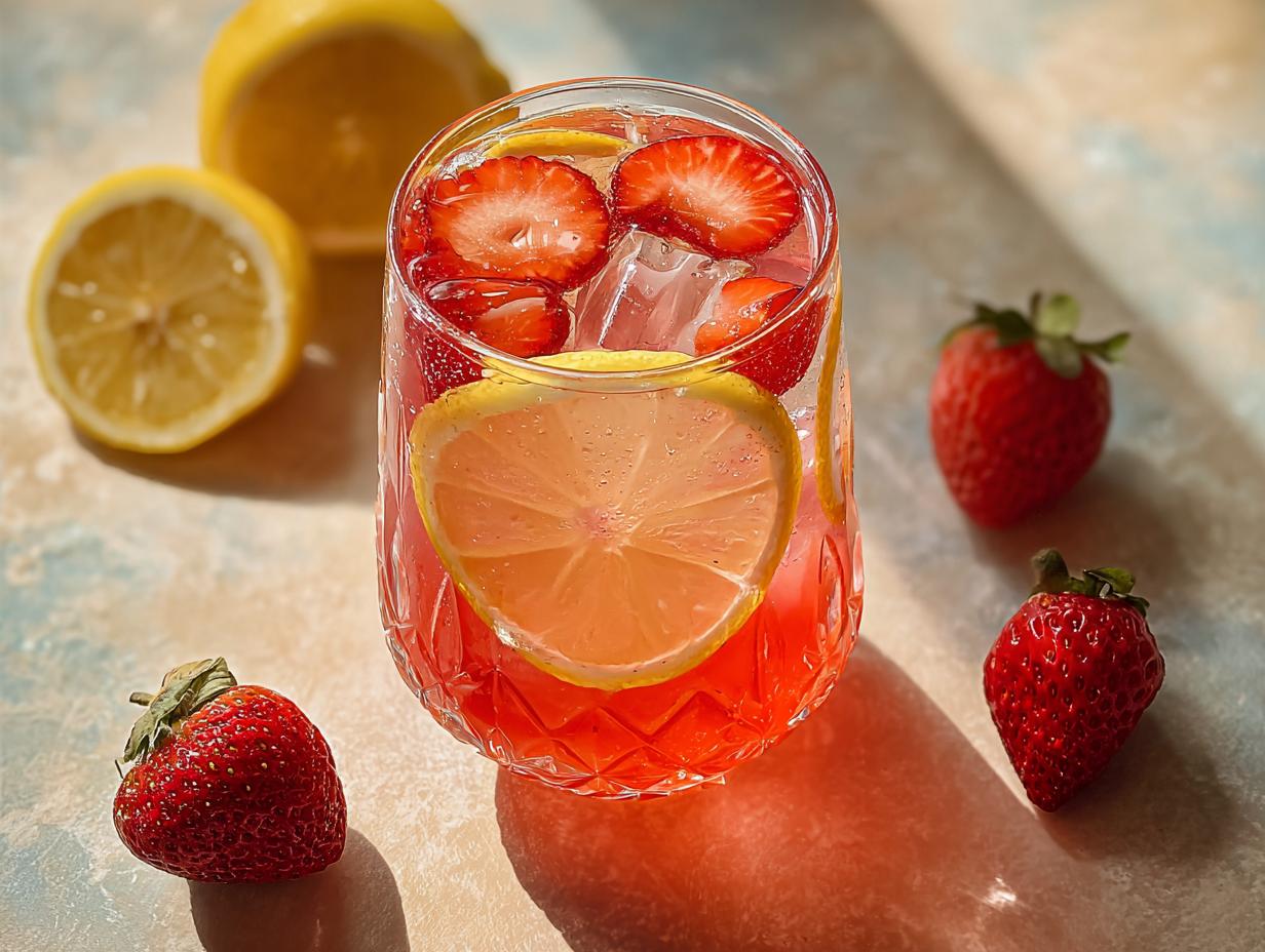 1 amazing strawberry lemonade refreshing summer - Strawberry Lemonade Refreshing Summer - additional detail