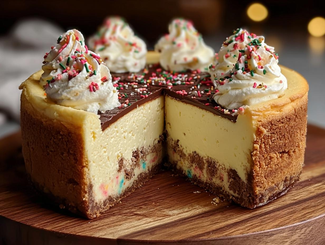 Amazing Sugar Cookie Cheesecake 1 - Sugar Cookie Cheesecake - main visual representation