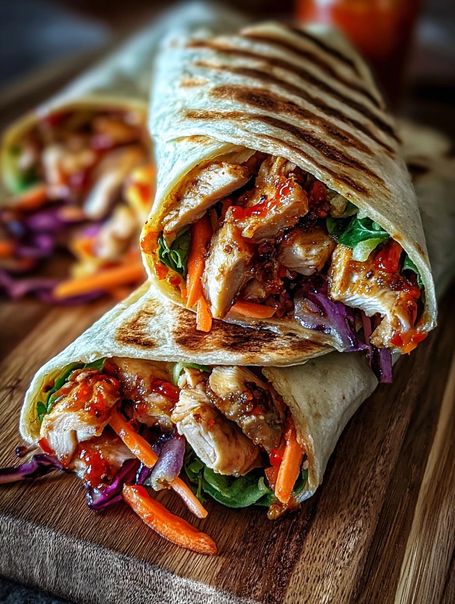 Sweet Chili Chicken Wraps: 1 Flavorful Recipe - Sweet Chili Chicken Wraps - main visual representation