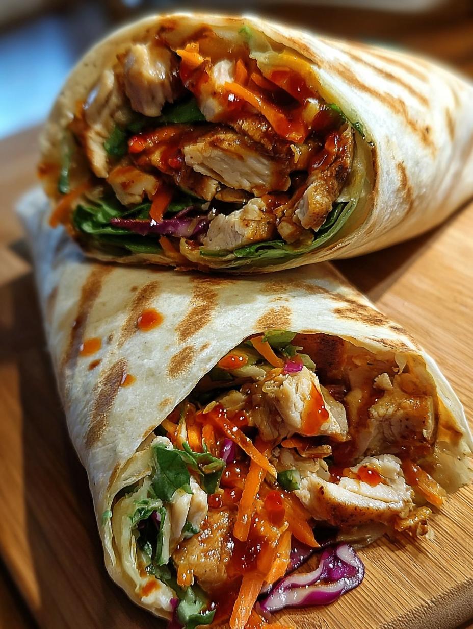 Sweet Chili Chicken Wraps