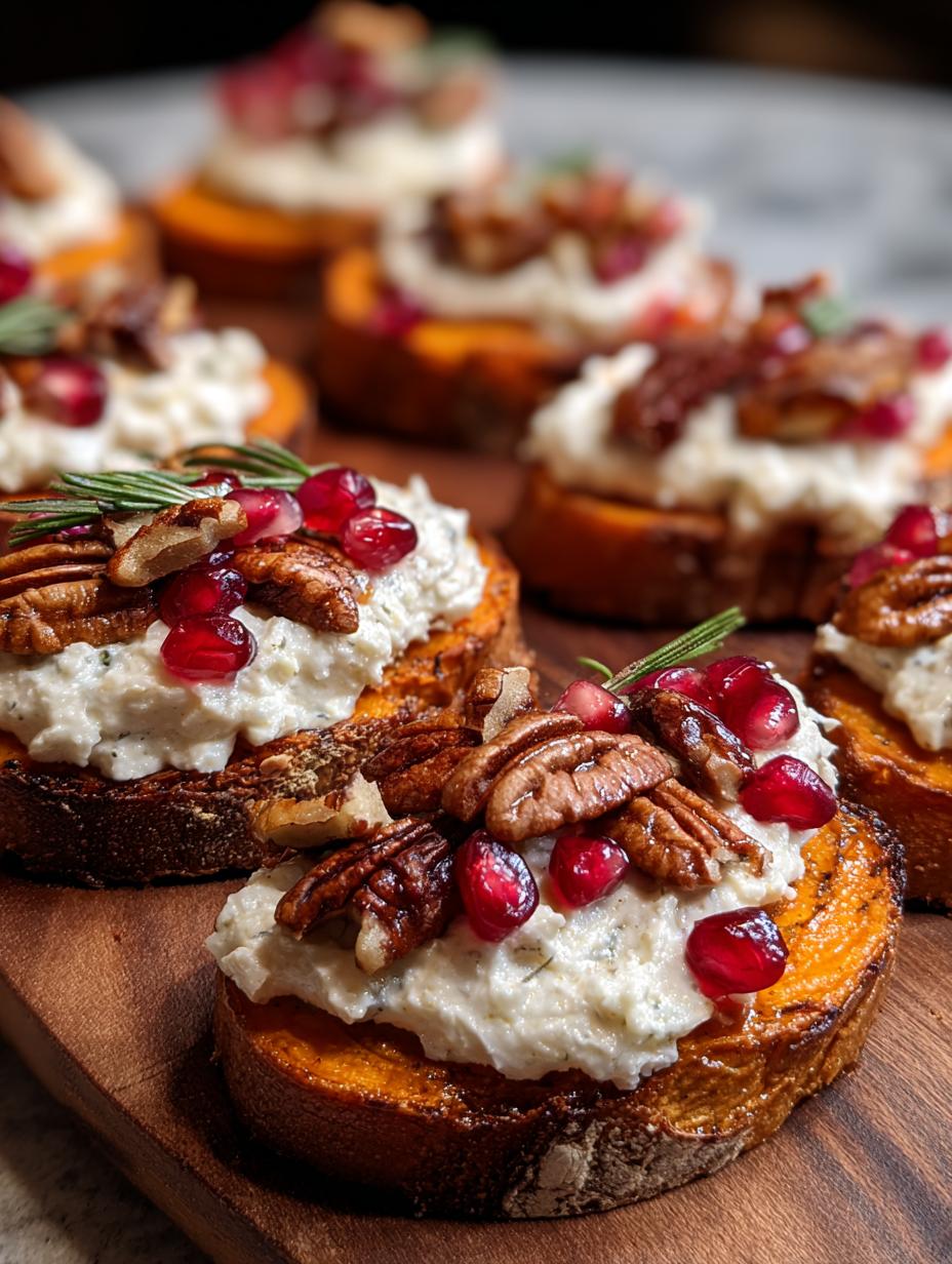 Sweet Potato Crostini Whipped: Divine Appetizer - Sweet Potato Crostini Whipped - main visual representation