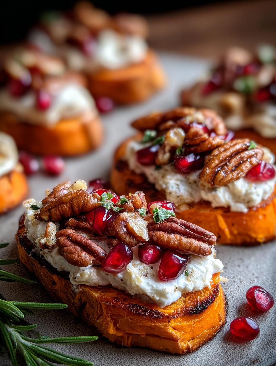 Sweet Potato Crostini Whipped: Divine Appetizer - Sweet Potato Crostini Whipped - additional detail