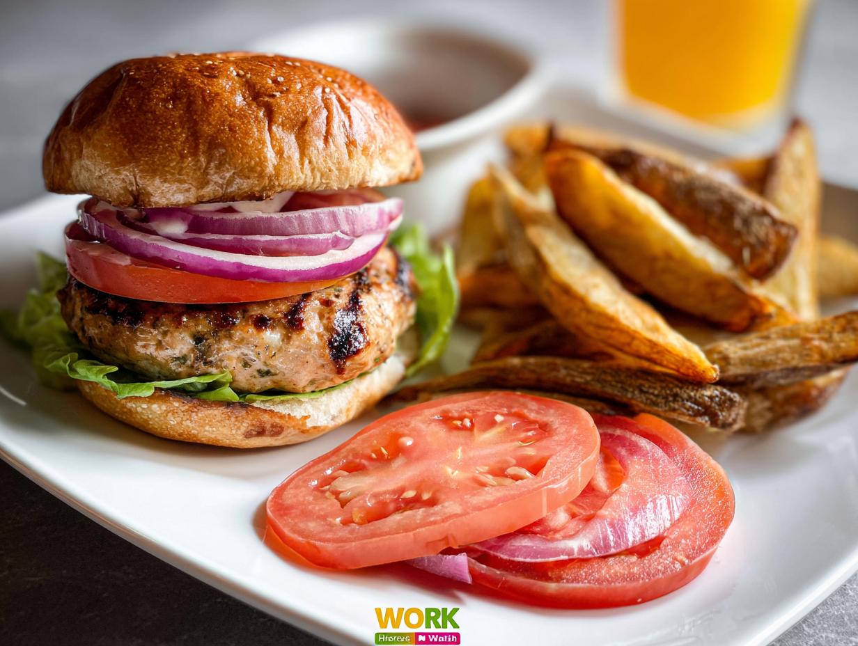 Amazing Turkey Burger: 1 Easy Juicy Recipe - Turkey Burger - additional detail