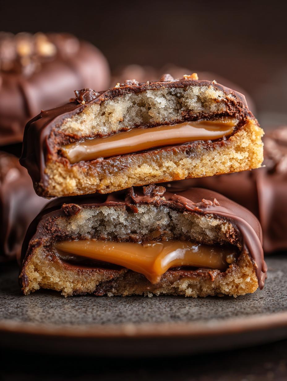 Twix Cookies Buttery Shortbread