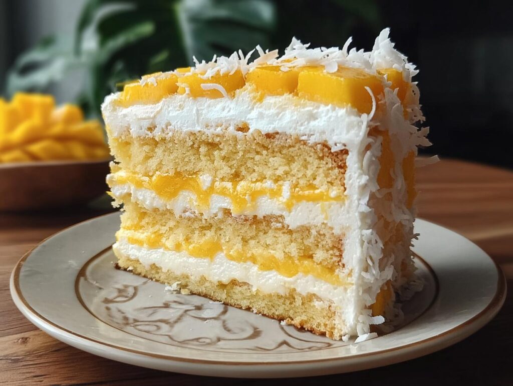 Vegan Mango Coconut Cake