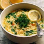 Vegan Orzo Lemon Soup