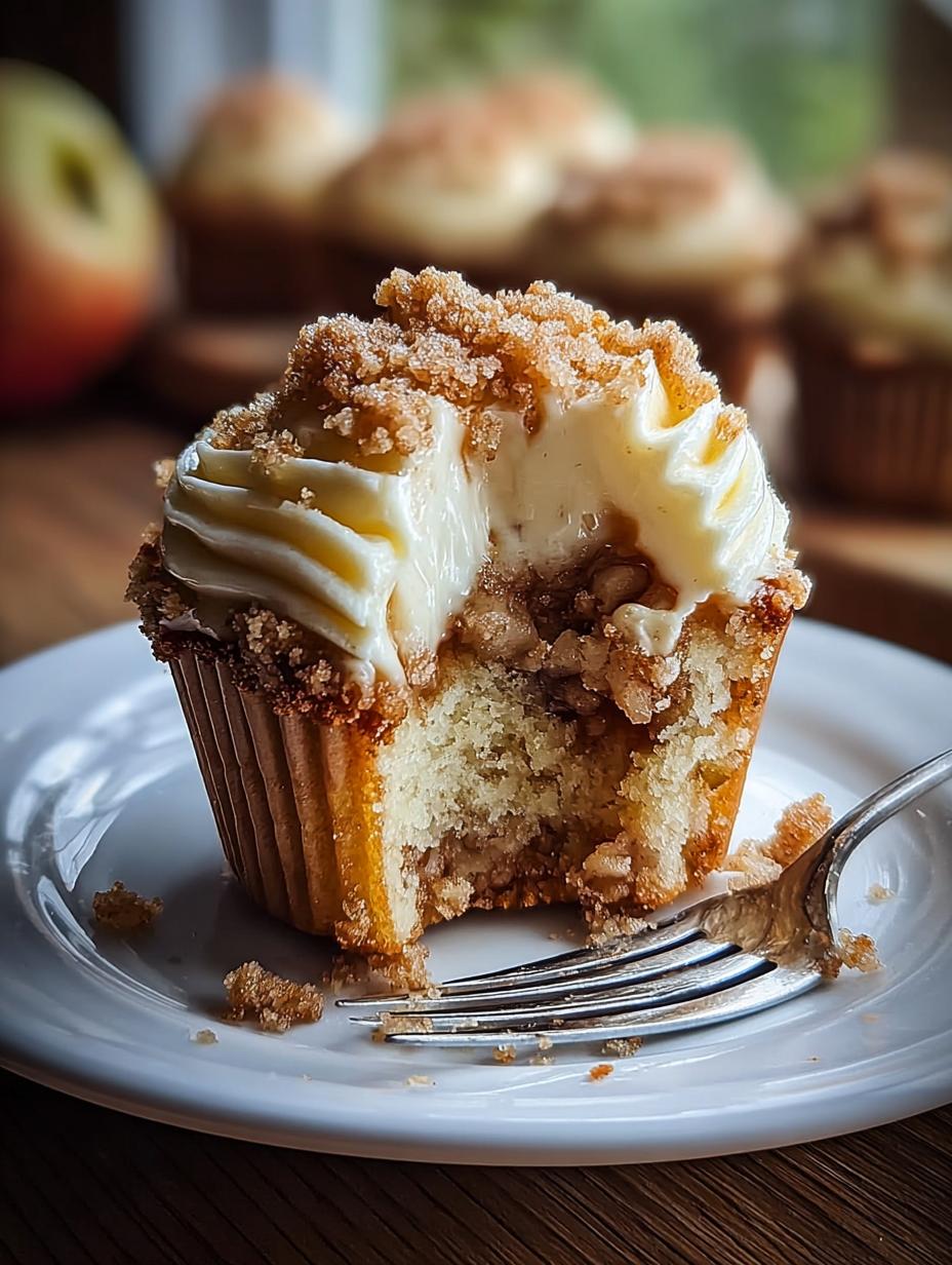 Warm Apple Crumble Cupcakes: 1 Delicious Treat - Warm Apple Crumble Cupcakes - close-up of ingredients