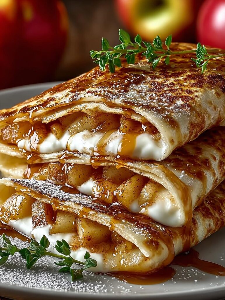 Apple Cinnamon Breakfast Quesadillas