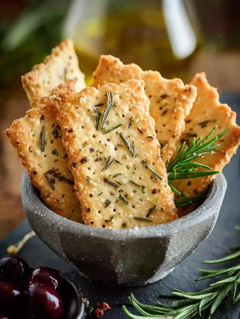 Artisanal Crackers with Olive
