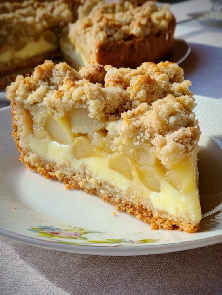 Birnenkuchen Mit Streuseln Und